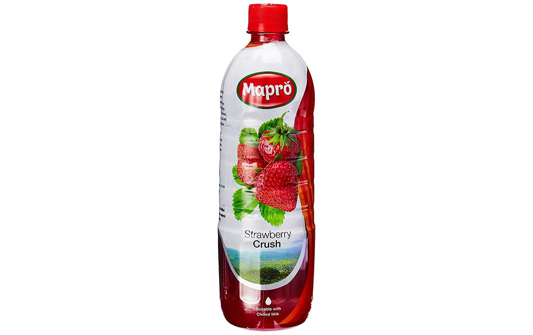 Mapro Strawberry Crush    Plastic Bottle  750 millilitre